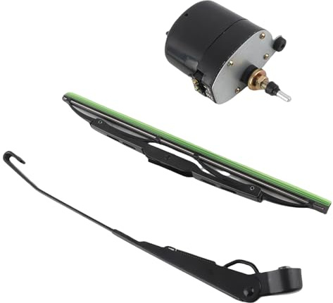 Vindrutetorkarmotor, Torkarmotor 7731000001 12V ABS -metalltraktor Torkar Armtorkarblad för Fiskebåt Husvagn ATV UTV