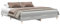 vidaXL Bettgestell ohne Matratze Grau Sonoma 200x200 cm Holzwerkstoff, Bettrahmen, Bett, Palettenbett, Schlafzimmermöbel, Doppelbett, Plattenbett