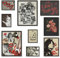 Putuo Decor Grunge Rock Wandkunst, Retro-Punk-Collage-Poster, Vintage-Musik, Gitarre, Kassettenband, Rosen und Schmetterlinge, indische ästhetische Leinwanddekoration für Schlafzimmer, Wohnheim