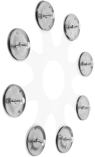 Yardwe Schlagzeugbecken Hi Hat Becken Weiß aus Pet und Edelstahl | Trommel Tamburin Hihat, Stilvolle Optik, für Klangschichten und Präziseren Rhythmus