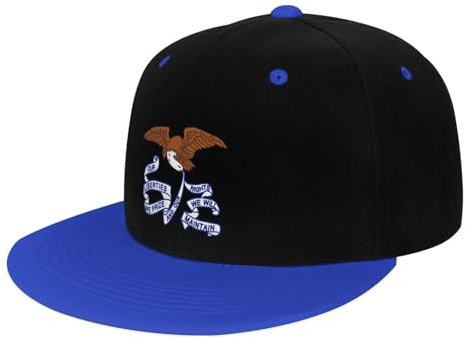 Baseball Cap Flagge des Staates Iowa Baseballkappe Moisture Wicking Basecap 3D Full Print Baseballmütze Für Outdoor Running Reisen