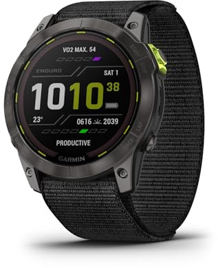 Garmin Enduro™ 2 (MPX) Ultraperformance Watch, Comes with Nylon and Silicone Band, Long-Lasting GPS Battery Life, Solar Charging, Preloaded Maps