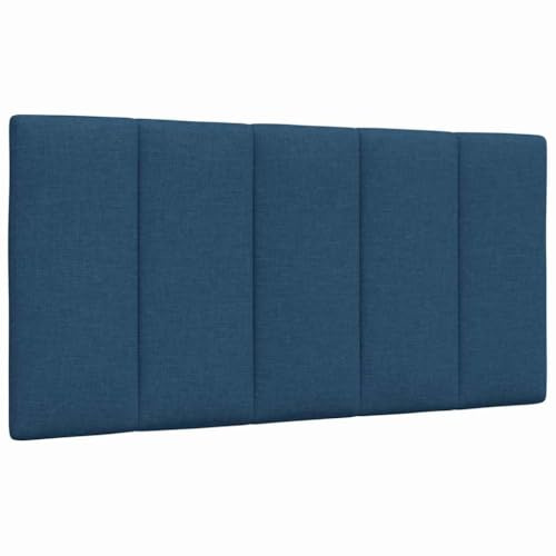 mtlskopl Kopfteil-Kissen Hanko 100 cm weiches Polyester Blau mit klassischem Linien-Design atmungsaktives Polsterkissen für Bett Kopfteil Wandmontage