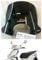 FACO Windschild Piaggio Liberty I-GET 50-125-150 cc ab 2016 - Modern, Schwarz, Befestigungskit, Motoroller