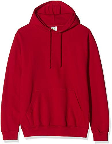 AWDis Men's College Hoodie, Red (Red Hot Red Chilli), XX-Large