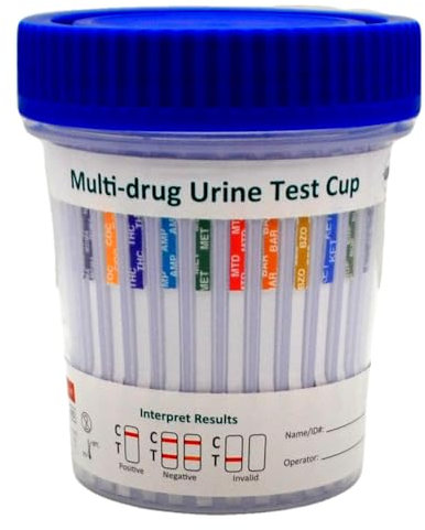 UKDrugTesting Ultra Sensitive Drug Testing Cup Kit Cannabis Cocaine Opiates and More in 1 Drug Test