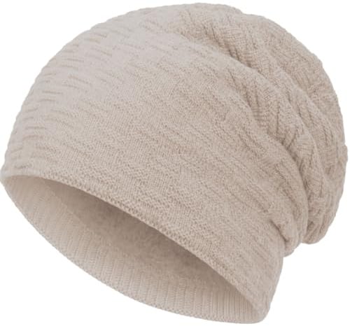 Compagno Gefütterte Mütze Herren Damen Wintermütze Beanie Strickmütze Winter Weihnachten Haube Hat Cap Männer Frauen