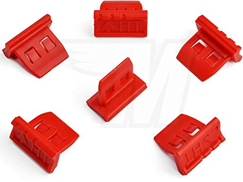 5x Verkleidung Befestigungs Clips in Rot | 8V5-837-732-B