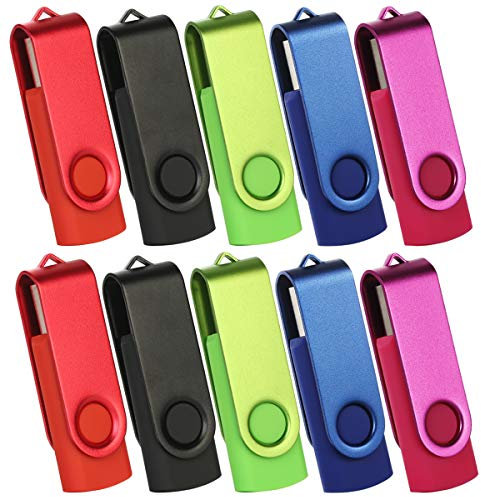 Cle USB 2 Go 2.0 Clé USB Stockage Mémoire Flash Drive Clef USB Pivotantes Cadeau pour Enfant 5 Couleurs