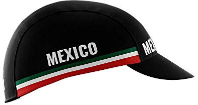 Mexico Code Fahrradkappe für Rennrad, MTB oder Laufen, Schwarz, Einheitsgröße