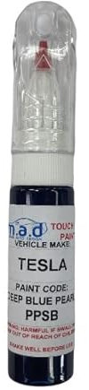 TOUCH UP PAINT PEN FOR TESLA DEEP BLUE PEARL PPSB REPAIR PAINT BRUSH SCRATCH MODEL X S (JUST PAINT)