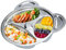 Assiette en Acier Inoxydable, Assiette à Compartiments en Forme de Panda Plateau Repas 3 Compartiments pour Camping, Repas des Enfants