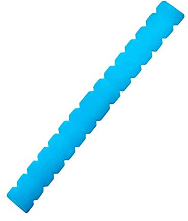 ZRZ | Protector Pala de Padel Dentado Transparente Negro y Colores Rugoso Silicona | Cinta Raqueta de pádel con Proteccion Extra | Funda Adhesiva Pegatina Borde Pala (Azul)