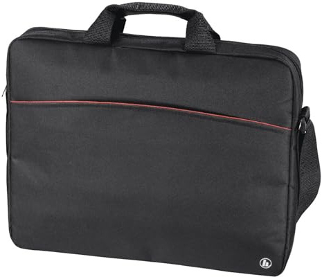 Hama Laptop Tasche bis 15.6 Zoll (Notebook Tasche für Laptop, Tablet, MacBook, Chromebook bis 15,6 Zoll, Umhängetasche als Arbeitstasche oder Schultasche für Herren und Damen) schwarz