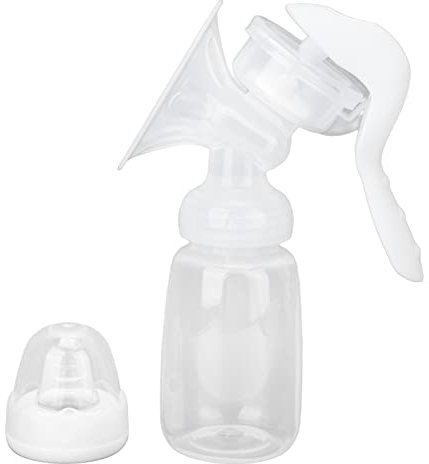 Tiralatte Manuale, Antiscivolo Portatile Resistente al Calore per Madri che Allattano Casa e Viaggi Manuale Morbido Breast Pump Wireless Pompaggio Estrattore Latte Rapida Comoda Include Biberon
