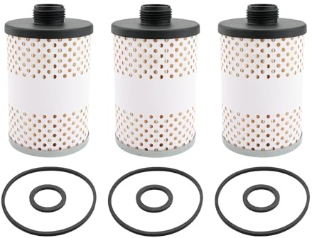Elemento Filtro Serbatoio Carburante 496-5 3 Pezzi │Sostituzione Per Diesel Benzina Biodiesel Separatore Acqua 30 Micron con Foglio Protettivo │Sostituisce# 496-5