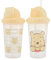 Disney Bicchieri con beccuccio per bambini e bambine, confezione da 2 bicchieri da 295 ml, con cannuccia e coperchio, resistente e a prova di perdite, colore blu