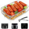 YQL Enlarge Air Fryer Rack with Anti-Burn Clip for Ninja Foodi Max Dual Zone AF400UK/Double Stack XL SL400UK, 304 Stainless Steel 2-Layers Air Fryer Accessories for Tower/Instant/EMtronics Dual Basket