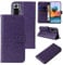 LBH Handy Hülle für Xiaomi Redmi Note 10 Pro Case Handytasche Schmetterling Blumen Flower Standfunktion Schutzhülle Magnet Rundum Schutz 360 Grad Flipcase Cover Violett