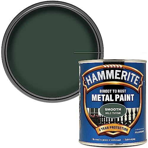 AMK® Hammerite Direct to Rust Metal Paint - Smooth Wild Thyme Finish 750ML