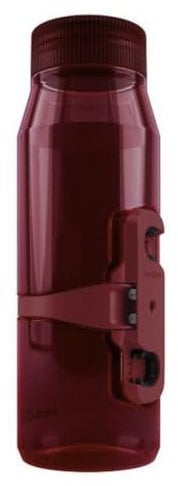 Fidlock Twist Bottle 700 Life + Bike Base Rot - Innovative magnetische Bike Trinkflasche inkl, Größe 700 ml - Farbe Clea