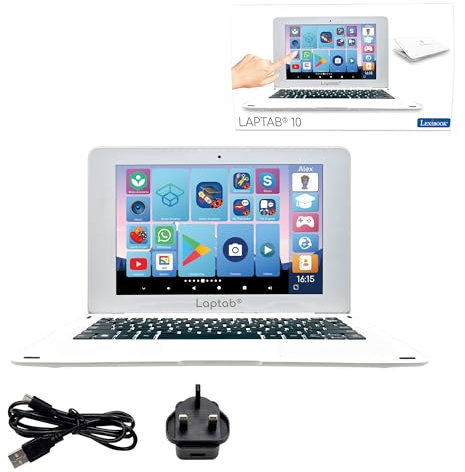 LEXIBOOK, LAPTAB® 10, Laptop with touch screen, Designed for the whole family, Educational and Fun content, Powered by Android™, Parental control, Ultra thin and light, LT10EN