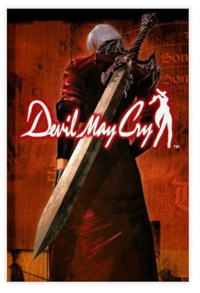 AhCor Devil May Cry Poster (2) Leinwand Poster Schlafzimmer Dekor Sport Landschaft Büro Zimmer Dekor Geschenk ungerahmt 30 x 45 cm