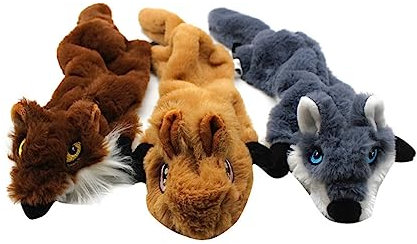 FOMIYES 1stück Cartoon Hund Quietschspielzeug Beißfestes Kauspielzeug Plüsch Für Hunde Und s Kaffeefarben