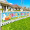 LOHAME Frohe Ostern Banner Dekoration 300 x 50 cm Dekorationen Banner Ostern Ei Jagd Spiel Dekorationen Stoff Banner für Ostern Kaninchen - für Garten Tisch Wand hängen Dekorationen