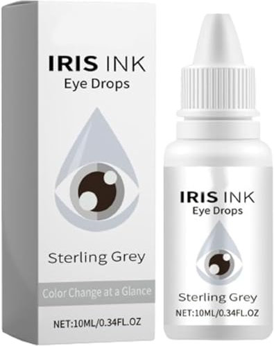 Irisink Pro Eye Drops,Eye Color Changing Drops,Fancy Drops Change Your Eye Color,Oveallgo Irisink Eye Drops,Lighten & Brighten Your Eye Color (Grey1PCS)