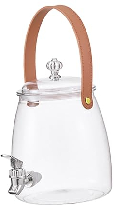 Distributeur de Boissons avec Robinet, Distributeur de Boissons pour Réfrigérateur, Carafe à Eau pour Réfrigérateur avec Filtrage, Distributeur de Jus D'eau de Grande Capacité pour Le, 3L