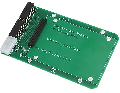 VBESTLIFE Laptop SATA auf IDE Adapter, 2,5 Zoll auf 3,5 Zoll SATA HDD SDD 44Pin IDE Konverterkarte Laptop IDE auf 40 Pin 3,5 Zoll Desktop PC PATA Port Konverterkartenadapter