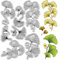 craspire Ginkgo Blattstempel Blätter Transparenter Gummistempel Frühling Herbst Pflanze Retro Hintergrund Poststempel Wiederverwendbare Silikondichtungen Stempel Für DIY Scrapbooking Papierbasteln