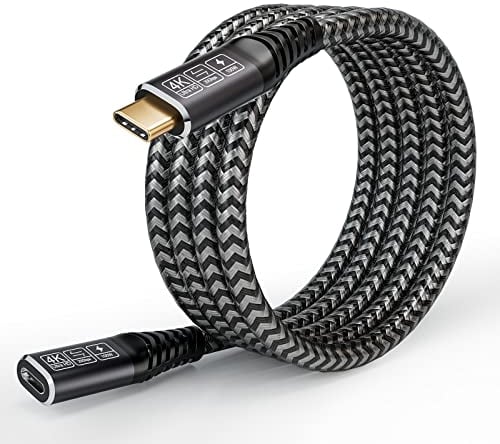 CAKOBLE USB 3.2 Gen2 Alargador USB C 5m,20Gbps 100W/5A extensión Macho y Hembra Compatible USB C 3.2, USB 3.1, 4K @ 60Hz Cable USB C Compatible USB C Hub/MacBook/USB C Charger