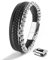 SERASAR Armbänder Herren Silber 23cm Männer Armband Leder Armreif Lederband Herrenarmreif Armschmuck Schmuck Flecht Wickelarmband Kette Leather Bracelet
