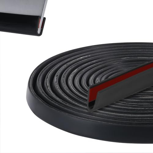 FIFIBANG Auto TüRdichtung 1.5mm* 3M,Kantenschutz Gummi Gummidichtung,Kantenschutz Blech Kantenschutzprofil，Türdichtung Gummidichtung Selbstklebend für Autotüren Türen Fenster（1.5mm* 3M）