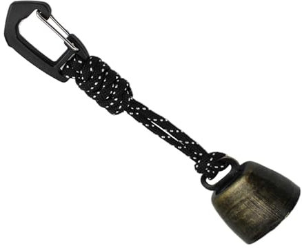 Campanelli anti-orso rumorosi - Campanelli anti-orso, campanello anti-orso rumoroso, campanaccio vintage, moschettone per campanelli anti-orso per escursionismo, campeggio, pesca, arrampicata