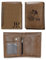 kaululu Personalisierte Geldbörse Herren mit Foto Portemonnaie mit Gravur Faltbare Geldbörse mit Karte Ausweis Bargeldhalter für Papa Ehemann Personalisierte Geschenk für Männer (Braun-2)