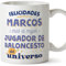 MUGFFINS Tazas Personalizadas para JUGADOR DE BALONCESTO hombre - En Español - Mejor del universo - 11 oz / 330 ml - Regalo Personalizable original y divertido