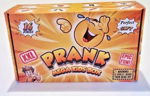Prank - Mega Kids Box | Streiche für Kinder | Scherzartikel Set | Geschenk für Kinder| 16 lustige Streiche