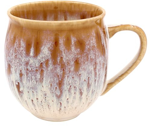 Lesser & Pavey Elemants Reactive Glaze Gold Mug | Home & Kitchen, Stylish Ceramic, Tea & Coffee, Mens Gifts, Birthday Gifts