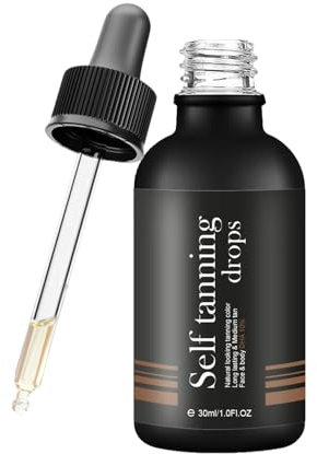 Self Tanner Gocce per il viso abbronzante, A Rapido Assorbimento(Marrone scuro)