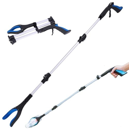 Pinza Brazo Recoge Objetos Plegable,Pinza Recoge Objetos,Pinzas Extensibles,Alcanzar Objetos Herramienta de Captura Plegable,Pinzas Extensibles con Alcance,Recogedor de Basura