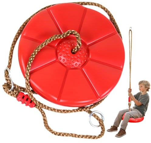 Columpio para exteriores con cuerda de escalada para niños y adultos, columpio de árbol con plataforma, columpio para niños, columpio para jardín, columpio de platos para exteriores, resistente cuerda
