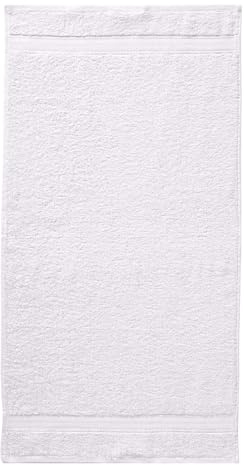 G BETTWARENSHOP Frottierserie Essential – Hochwertige Handtücher aus 100% Baumwolle – Saugstark, Weich & Pflegeleicht Handtuch 50x100 cm, Weiss