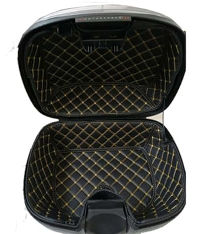 Vuzmode Motorrad, for SHAD SH37 SH44 SH 37 44 Kofferraumschutz, for Sitz, Aufbewahrungsboxmatte aus Leder for Eimerpolster Motorrad Topcase-Innentasche(Black SH37)