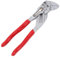 Pliers Wrench, 7-Inch 2 in 1 Smooth Jaw Pliers, Chromium-Vanadium Steel Adjustable Wrench, Fit for Home Repair, Bolts, Nut, Red