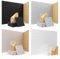 Lot de 6 panneaux muraux insonorisants en fibre de polyester pour une décoration murale élégante (noir)