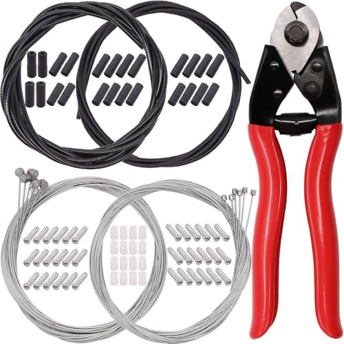 Advokingtap Professional Bike Brake Cable Pliers Bicycle Repair Tool Cable Tensioner For Mountain Bikes With Cable Kit(wrench+6kit2)