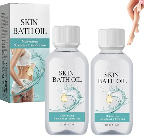 Skin Softer Bath Oil, Moisturizer & Nourishing, Tightening and Lifting Sagging Skin, Smooth & Softens Skin, for supple Smooth Skin, Brightening & even Skin Tone, Lightweight and Non-Greasy (2pcs)